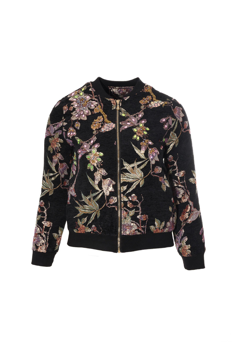 Κεντημένο τζάκετ με φλοράλ σχέδιο