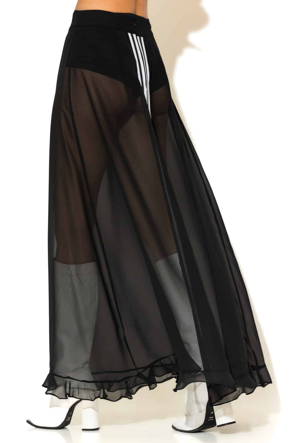 Μακριά σιφόν φούστα κλος με ιμάντα πίσω