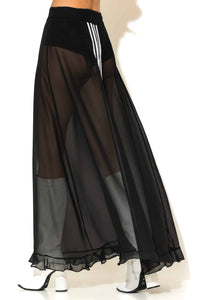 Μακριά σιφόν φούστα κλος με ιμάντα πίσω