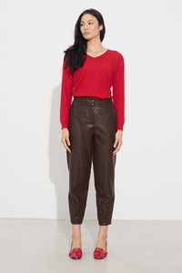 Παντελόνι δερματίνη με λάστιχο