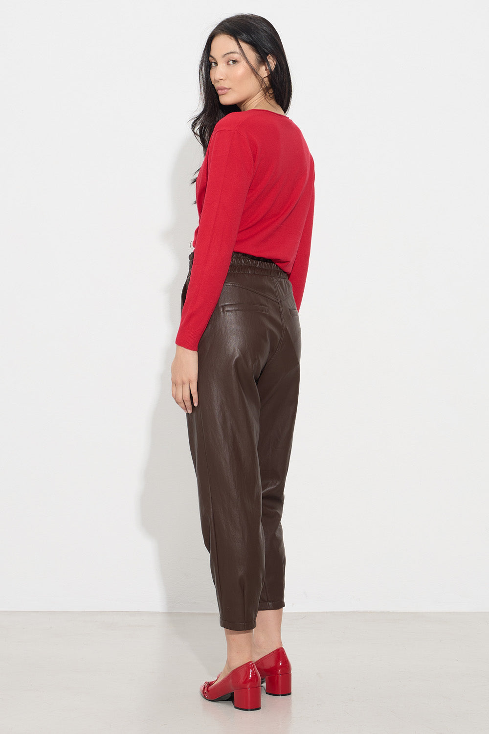 Παντελόνι δερματίνη με λάστιχο