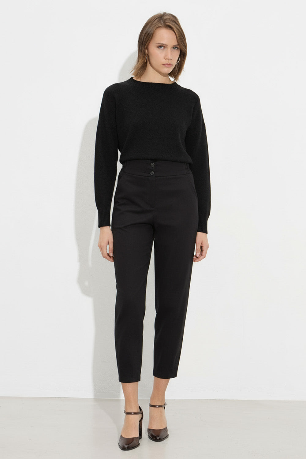 Παντελόνι ψηλόμεσο με λάστιχο