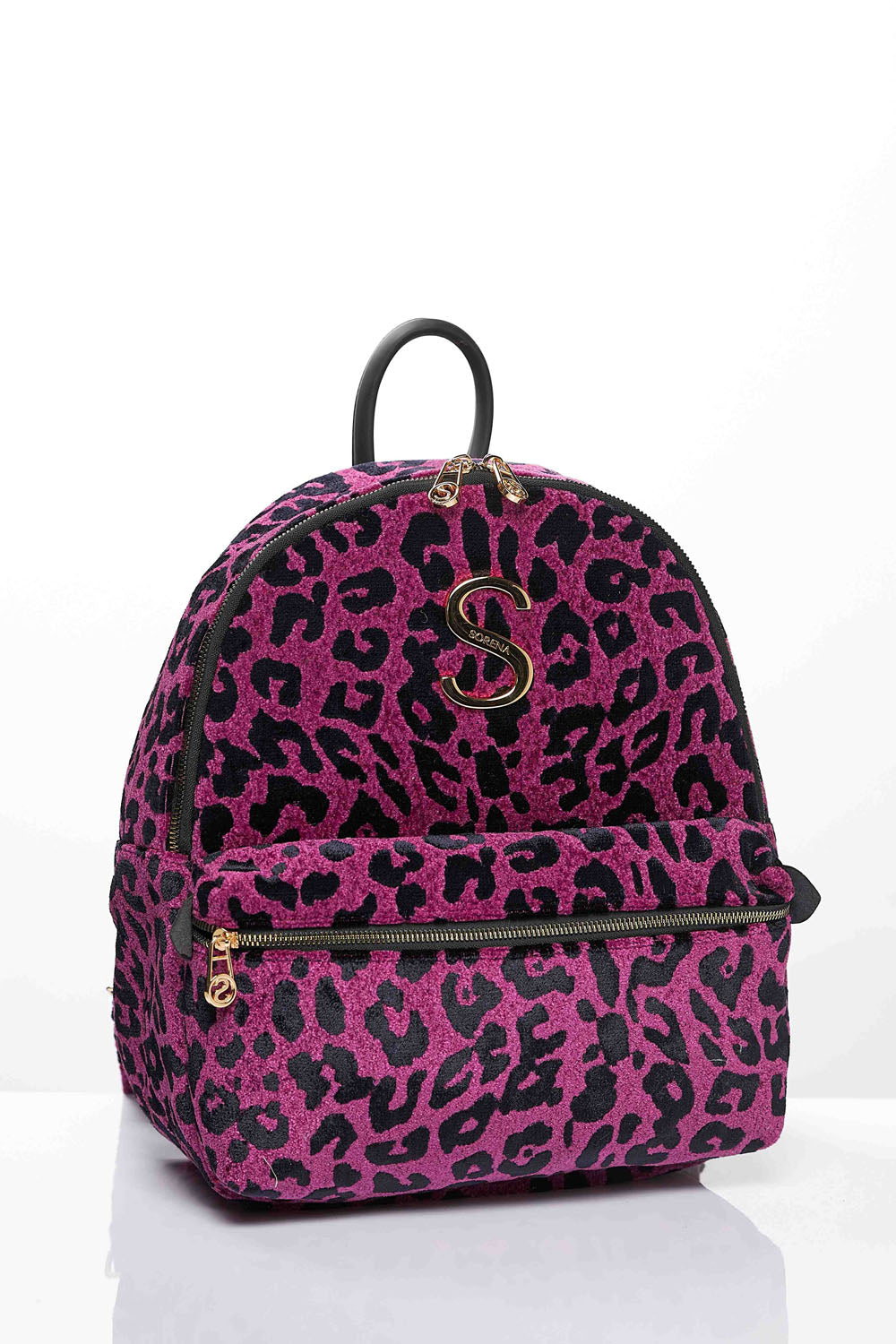 Σακίδιο Sorena Leopard Ροζ-Φούξια