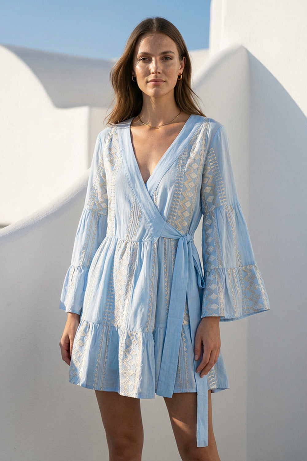 Mini Κρουαζέ Φόρεμα Sky Ethnic