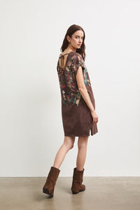 Βαμβακερό Φόρεμα με Exotic Print