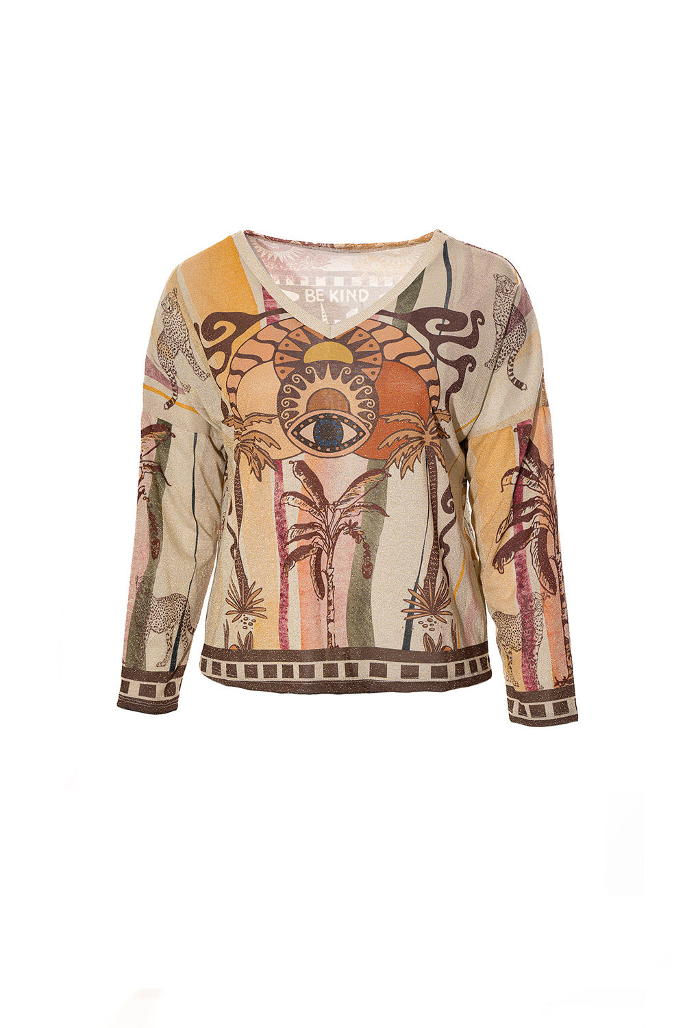 Μπλούζα με ethnic print