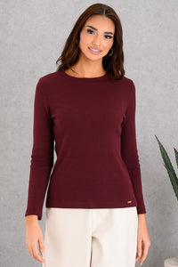 Μπλούζα ριπ μπορντό – Derpouli