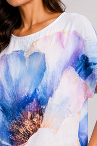 Μπλούζα Watercolor Floral Print
