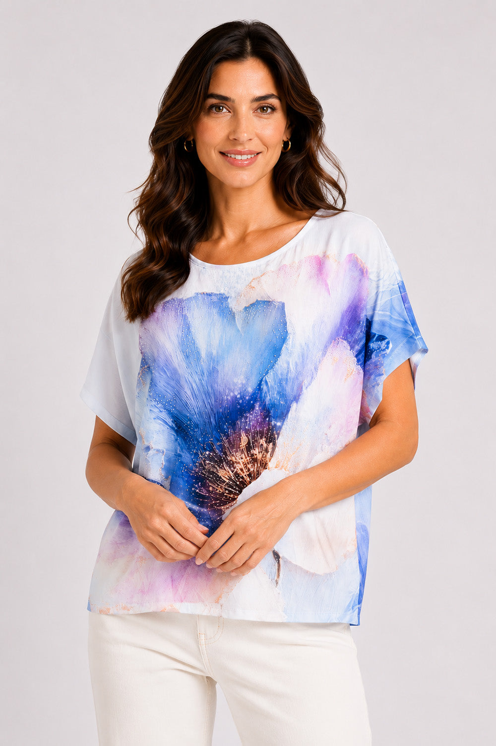 Μπλούζα Watercolor Floral Print