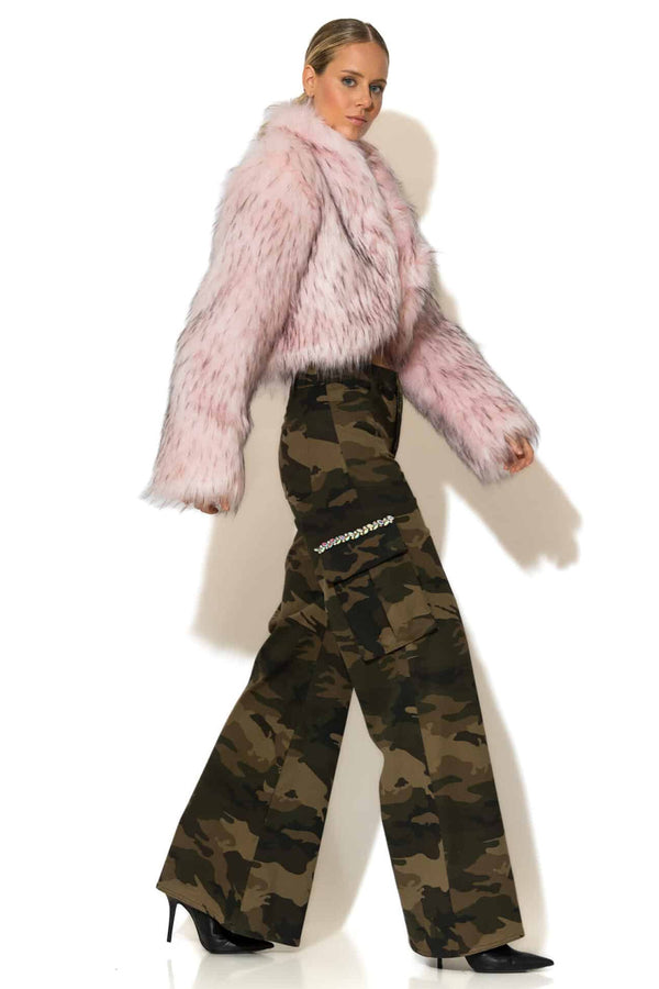 Άνετο Παντελόνι Cargo Παραλλαγή με Πέτρες – C-THROU