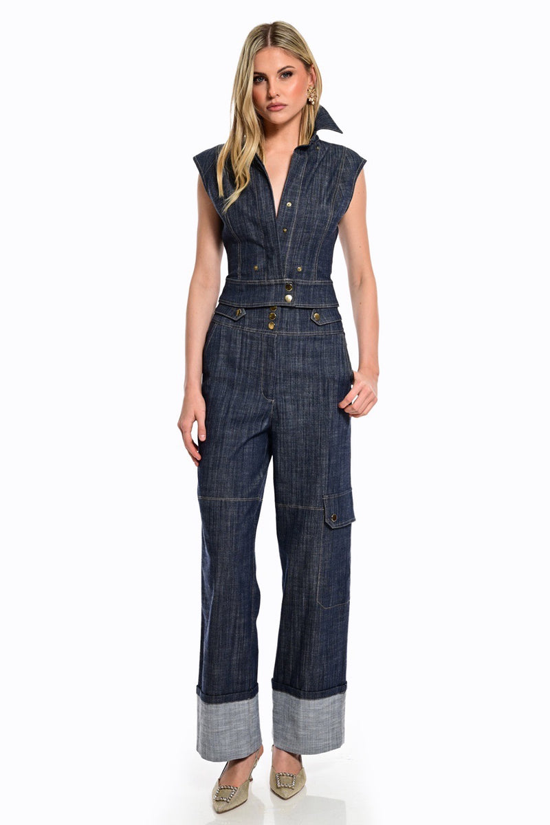 denim jacket με εσωτερικό αμάνικο γιλέκο