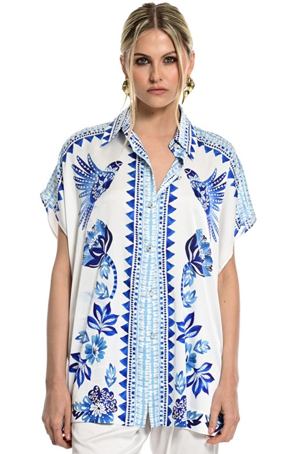 Εμπριμέ Πουκάμισο Mediterranean Print