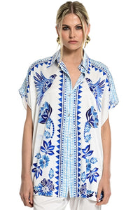 Εμπριμέ Πουκάμισο Mediterranean Print