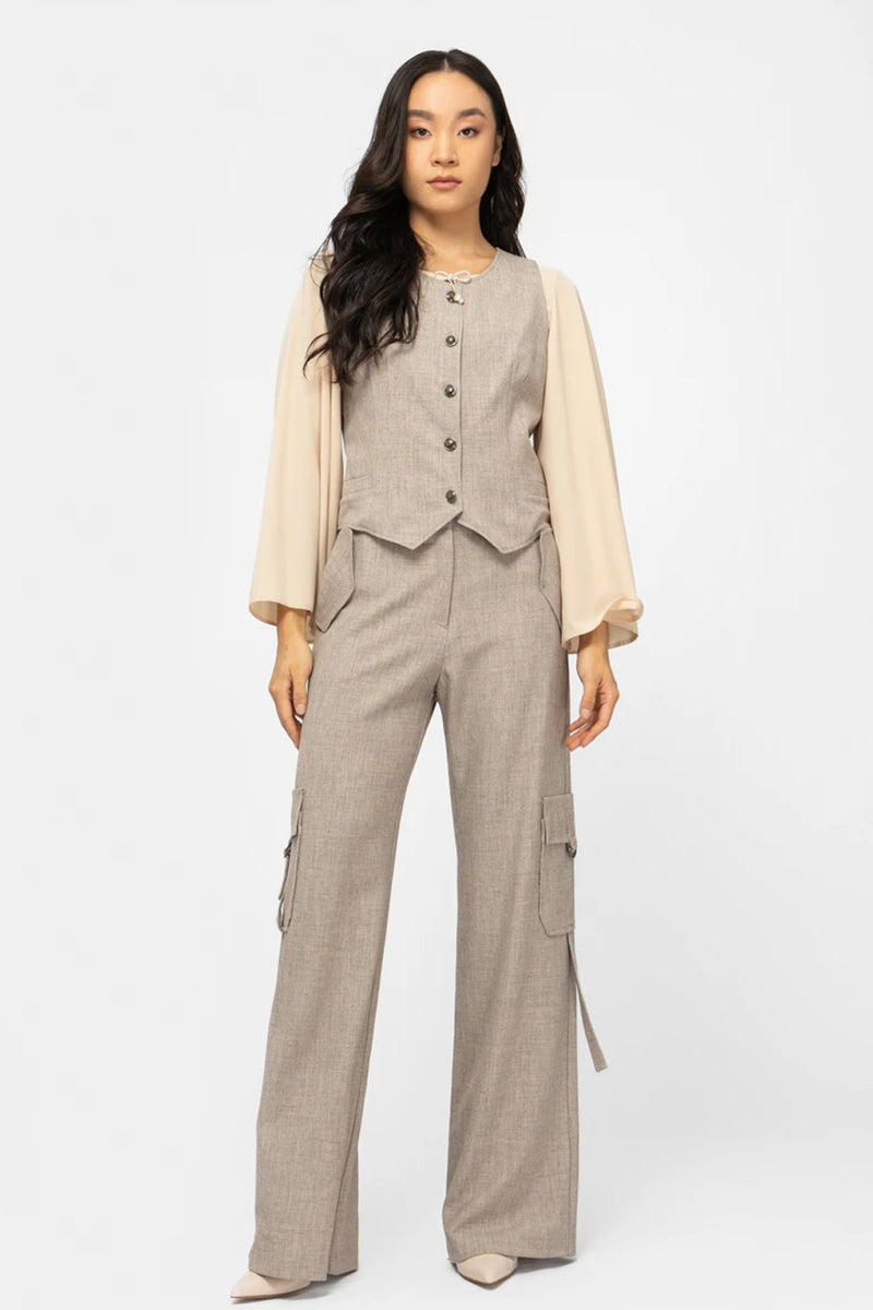 Γιλέκο διαγωνάλ μελανζέ