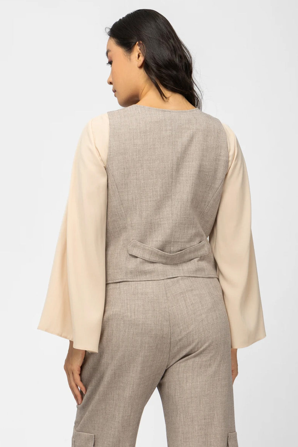 Γιλέκο διαγωνάλ μελανζέ