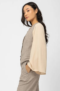 Γιλέκο διαγωνάλ μελανζέ