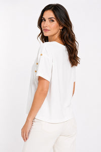 T-Shirt Butterfly Jewel με Διακοσμητική Πεταλούδα