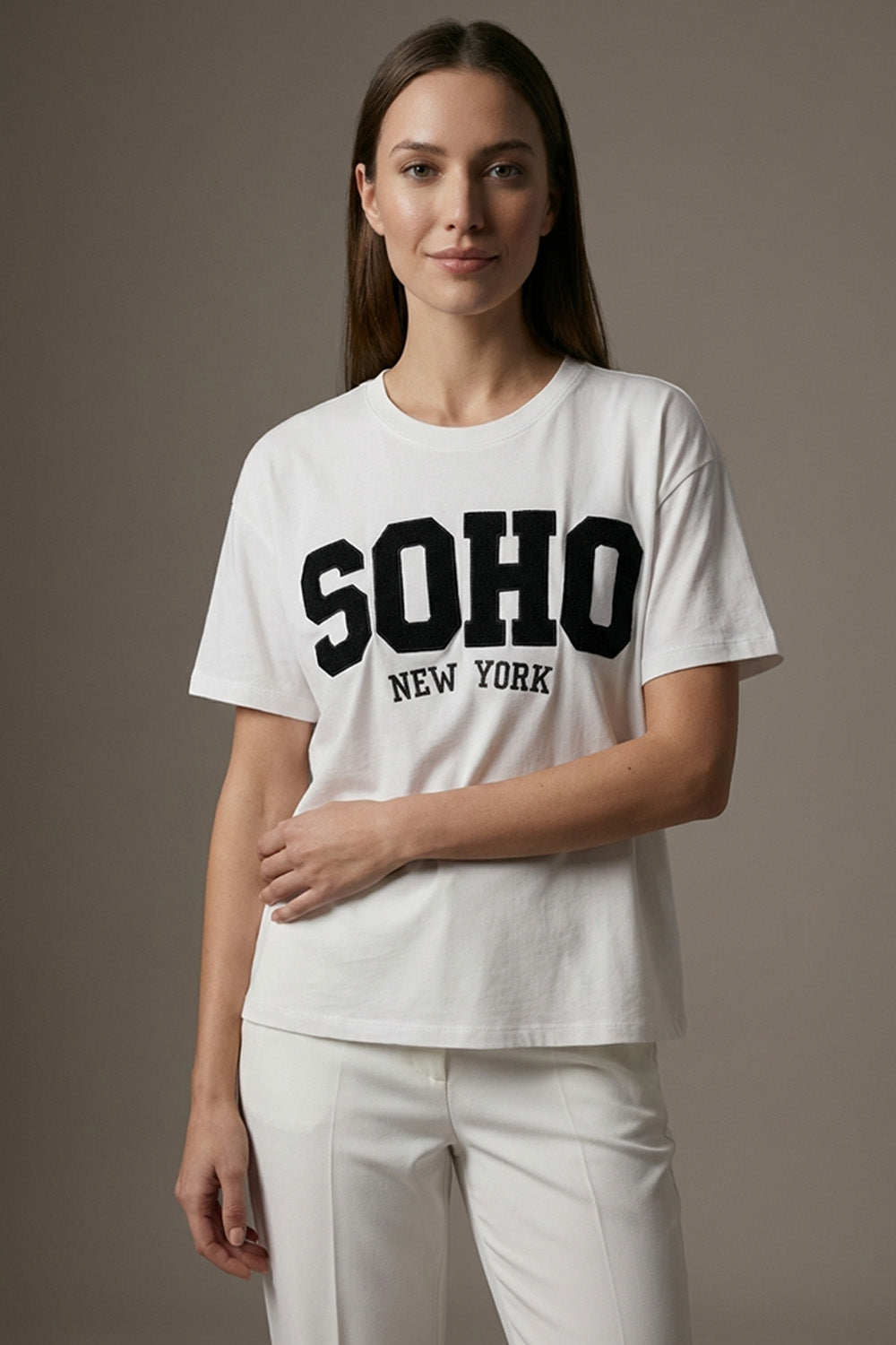 Λευκό T-Shirt “SOHO New York”