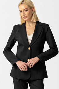 Μαύρο Σακάκι με Χρυσά Κουμπιά