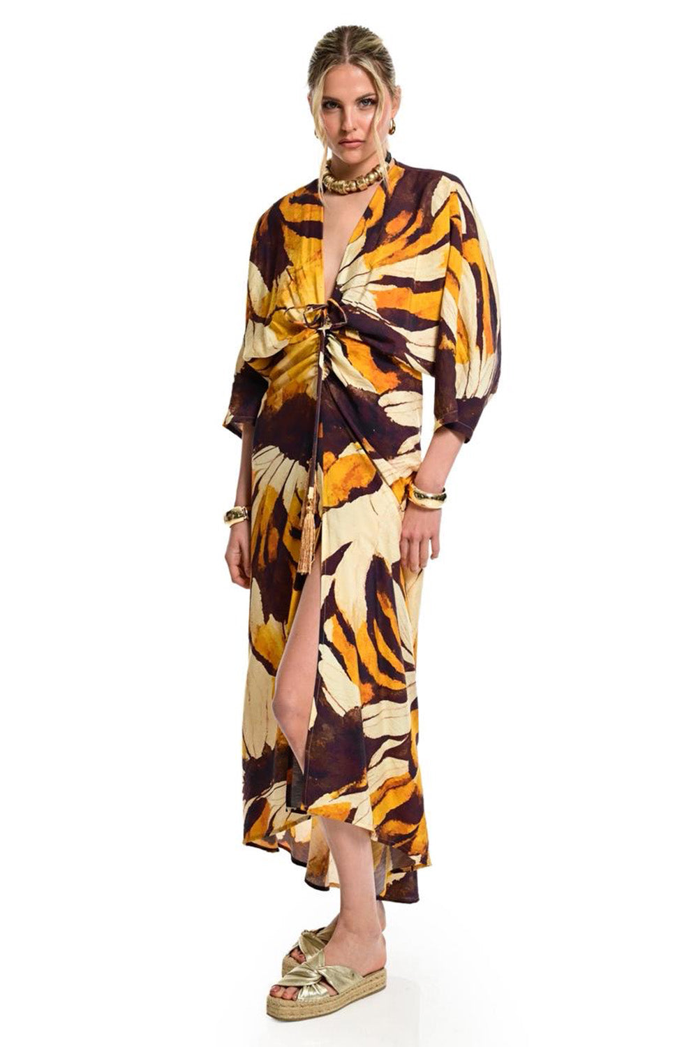 Maxi Φόρεμα Golden Safari