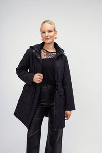 Μπουφάν μαύρο με κουκούλα