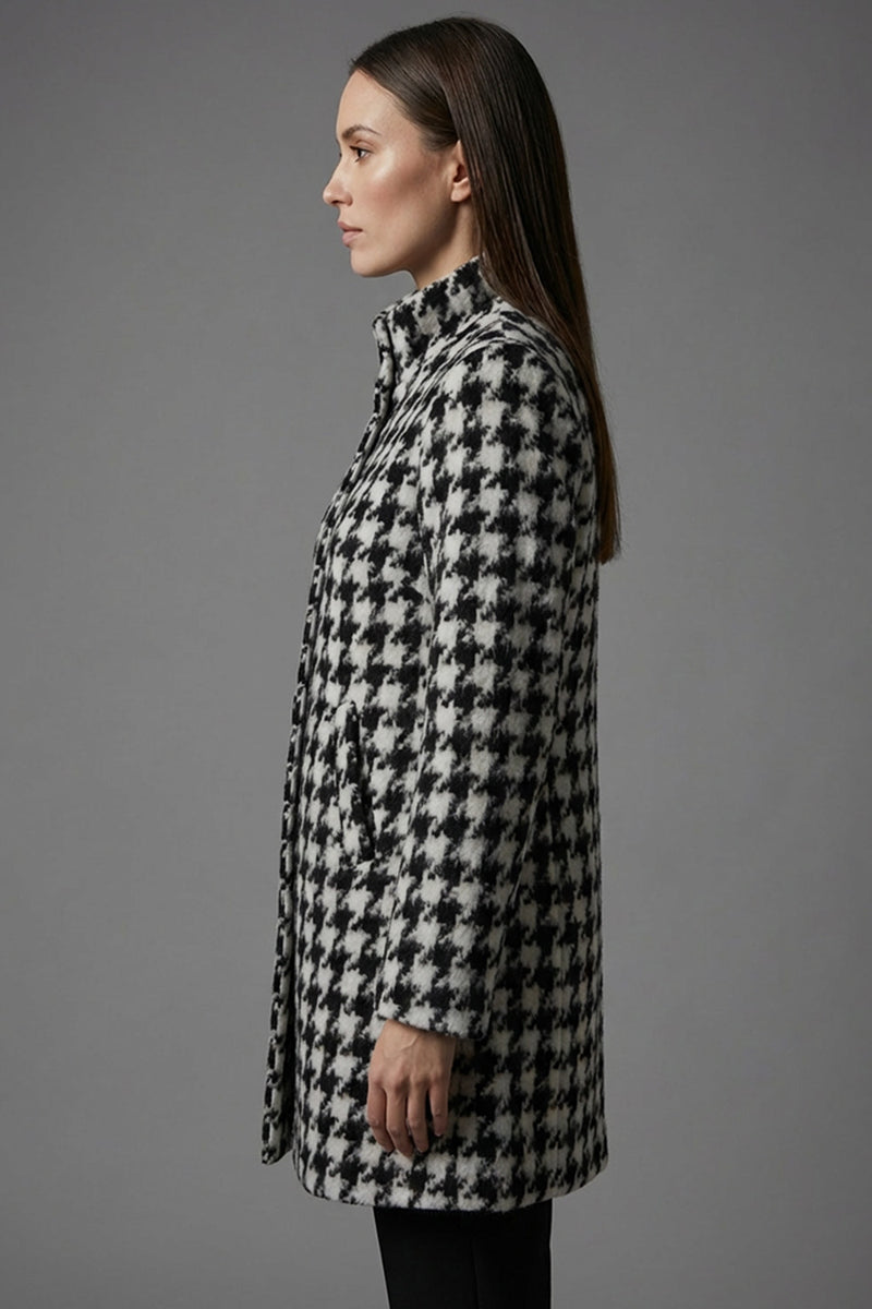 Μαύρο–λευκό παλτό pied de poule