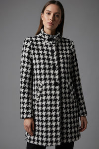 Μαύρο–λευκό παλτό pied de poule