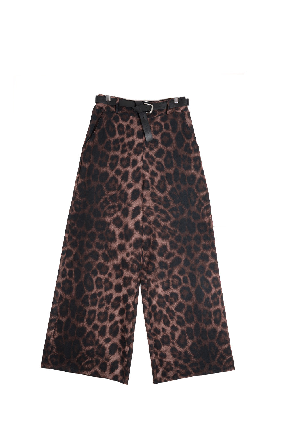 Παντελόνα animal print σατινέ σε καφέ και μαύρους τόνους – Ellisargi Boutique