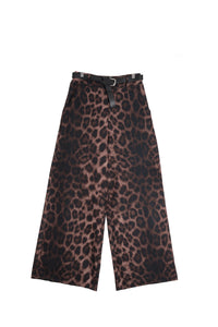 Παντελόνα animal print σατινέ σε καφέ και μαύρους τόνους – Ellisargi Boutique