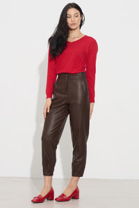 Παντελόνι δερματίνη με λάστιχο