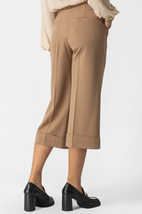 Camel παντελόνι zip TR με λάστιχο και culotte γραμμή