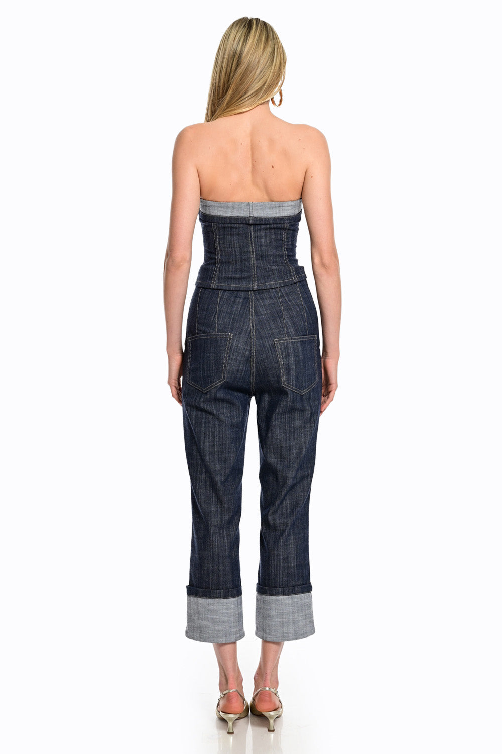 Ψηλόμεσο Τζιν Παντελόνι με Ρεβέρ