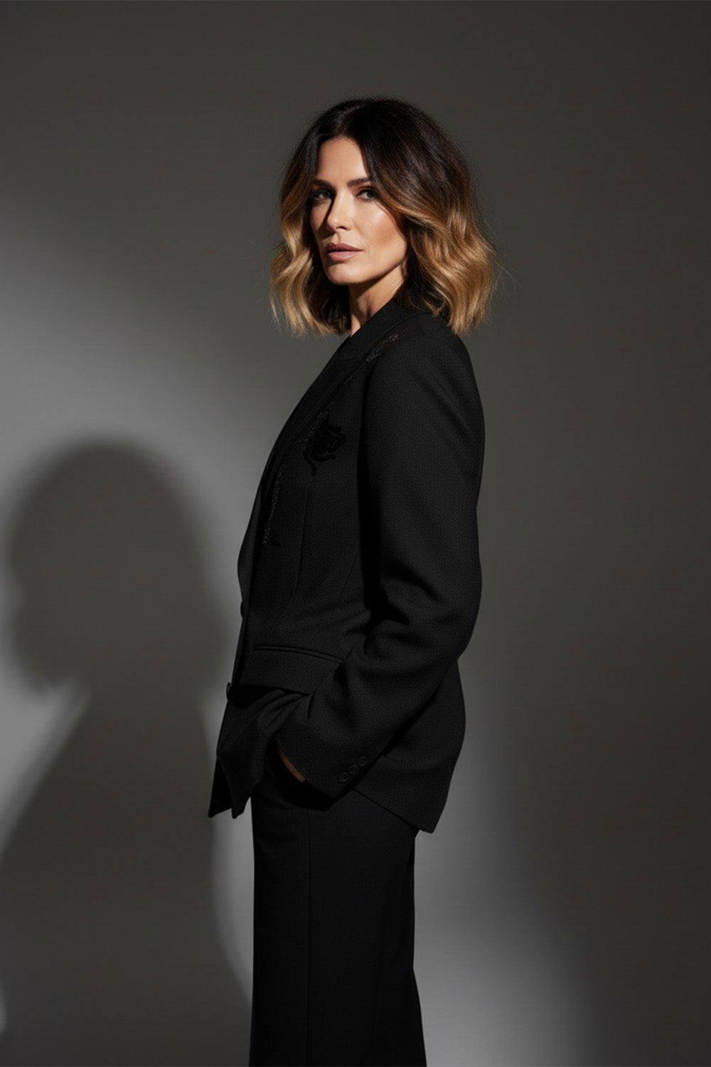 Μαύρο σακάκι με παγιέτες