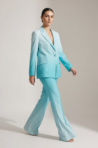 τιρκουάζ blazer γυναικείο κοστούμι