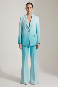 κομψό μονόκουμπο σακάκι τιρκουάζ