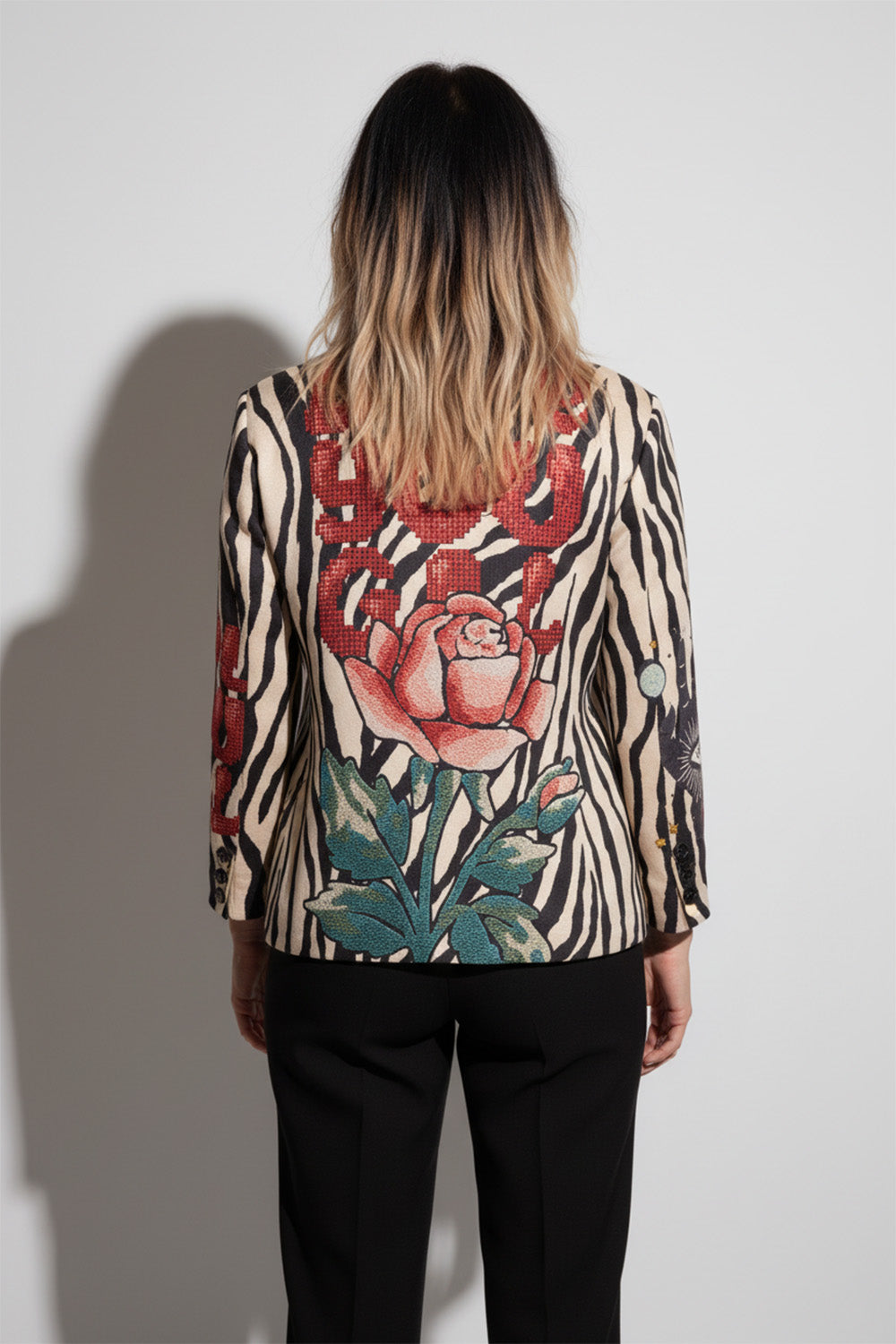 Σακάκι Zebra Print με Τύπωμα