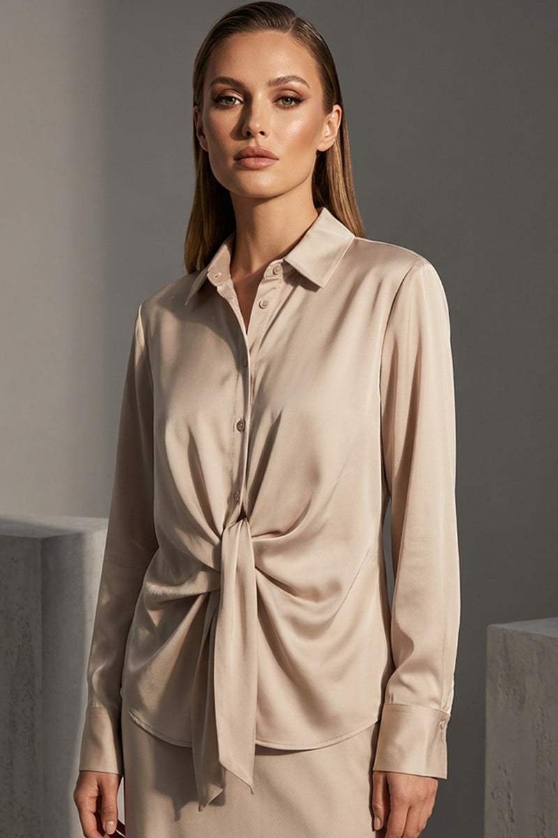 Saten poukamiso me desimo mprosta se nude xroma gia gynaikes – Ellisargi Boutique