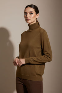 Ζιβάγκο Μπλούζα Καφέ με Χρυσές Λεπτομέρειες